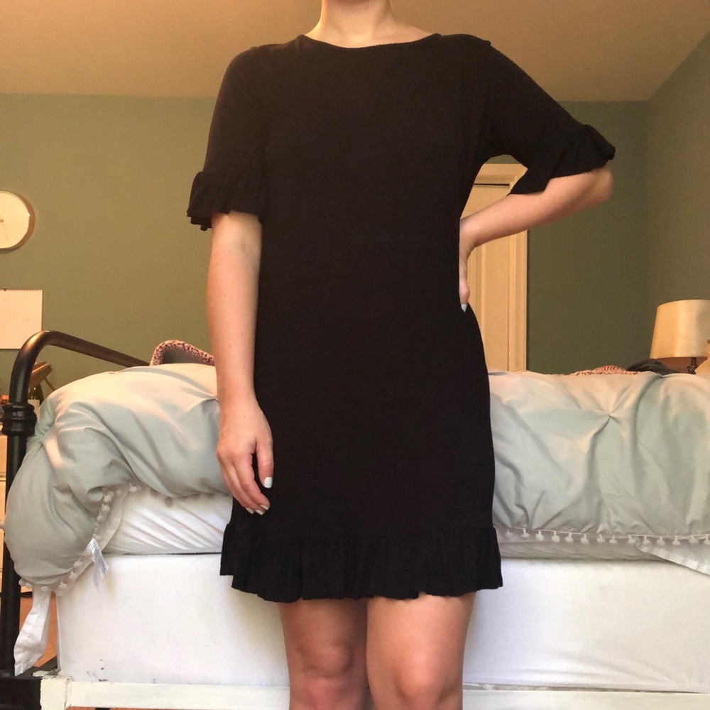 Little Black dress with ruffle detail